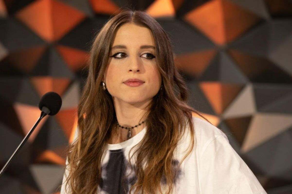 Angelina Mango in conferenza stampa