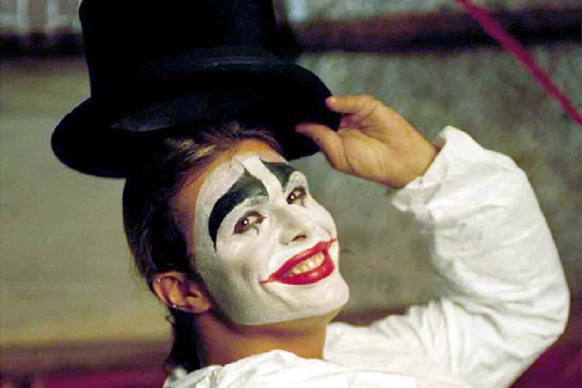 Gianluca Grignani travestito da Joker