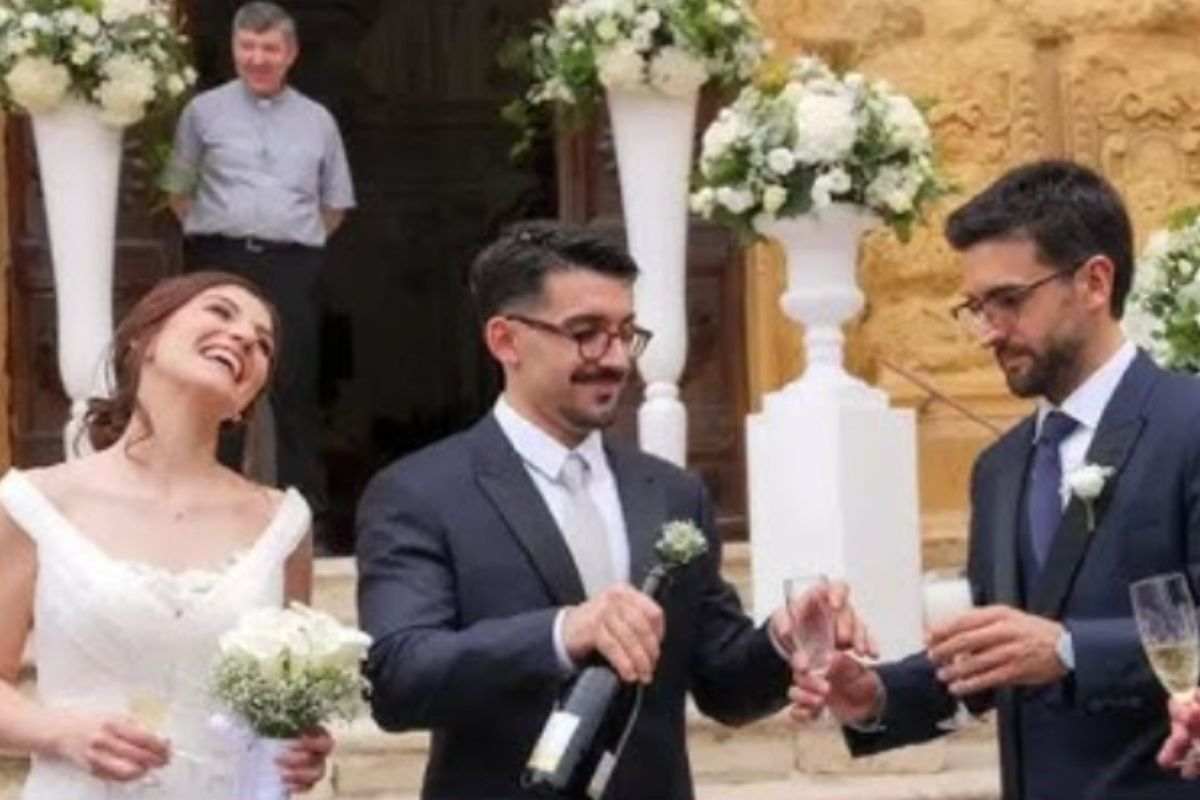 I festeggiamento dopo il matrimonio